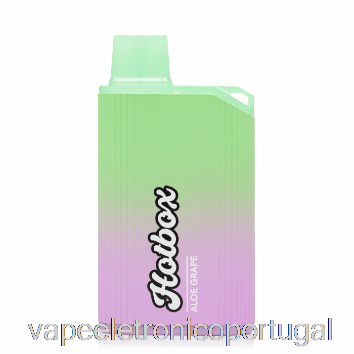 Vape Eletrônico Puff Marcas Hotbox 7500 Descartável Aloe Uva